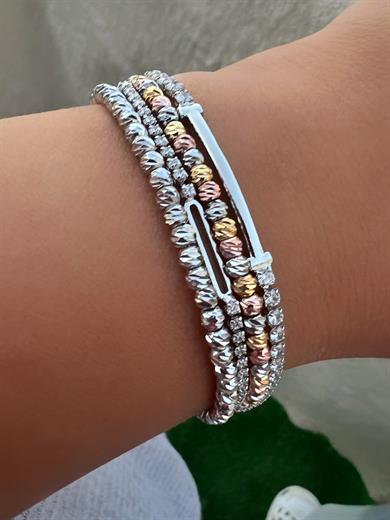 GÜMÜŞ RENK DORİKA BİLEKLİK 