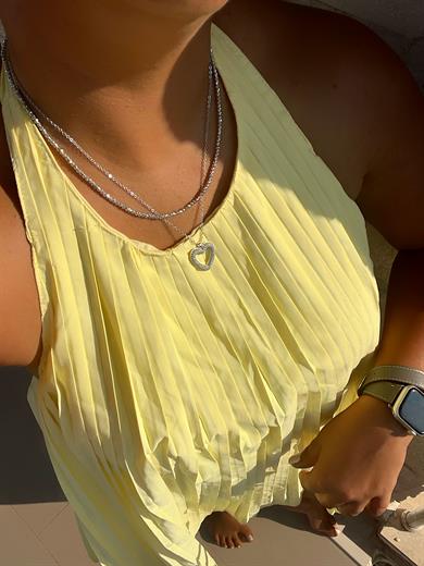 GÜMÜŞ RENK DORİKA KOLYE 