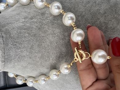 İRİ İNCİ CHOKER KOLYE