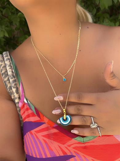 MURANO CAM NAZAR KOLYE 60 cm 