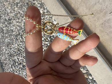 ŞANS ANNE BABA BALIK DORİKA KOLYE