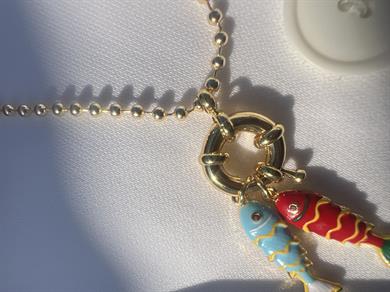 ŞANS ANNE BABA BALIK DORİKA KOLYE