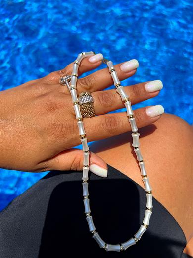 SEDEF ÇUBUK GOLD KOLYE