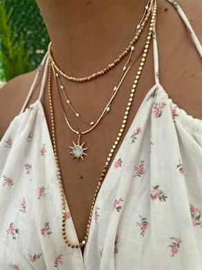 ÜÇ RENK DORİKA KOLYE