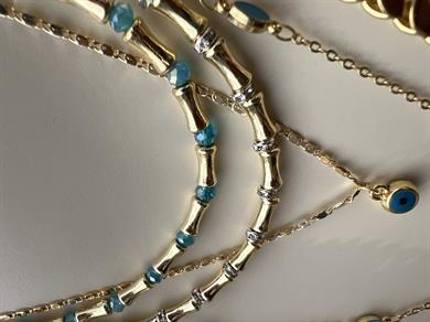 TURKUAZ SERENAY ÇUBUK KOLYE