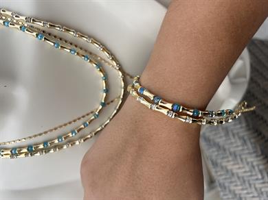 TURKUAZ SERENAY ÇUBUK KOLYE