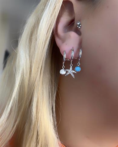 ÜÇLÜ GÜMÜŞ KÜPE MODELİ