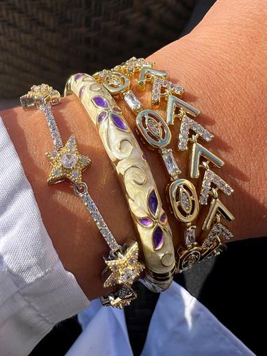 V ÇUBUK BİLEKLİK GOLD