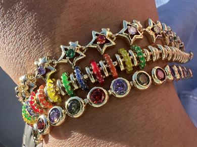 YILDIZ RENGARENK  BİLEKLİK