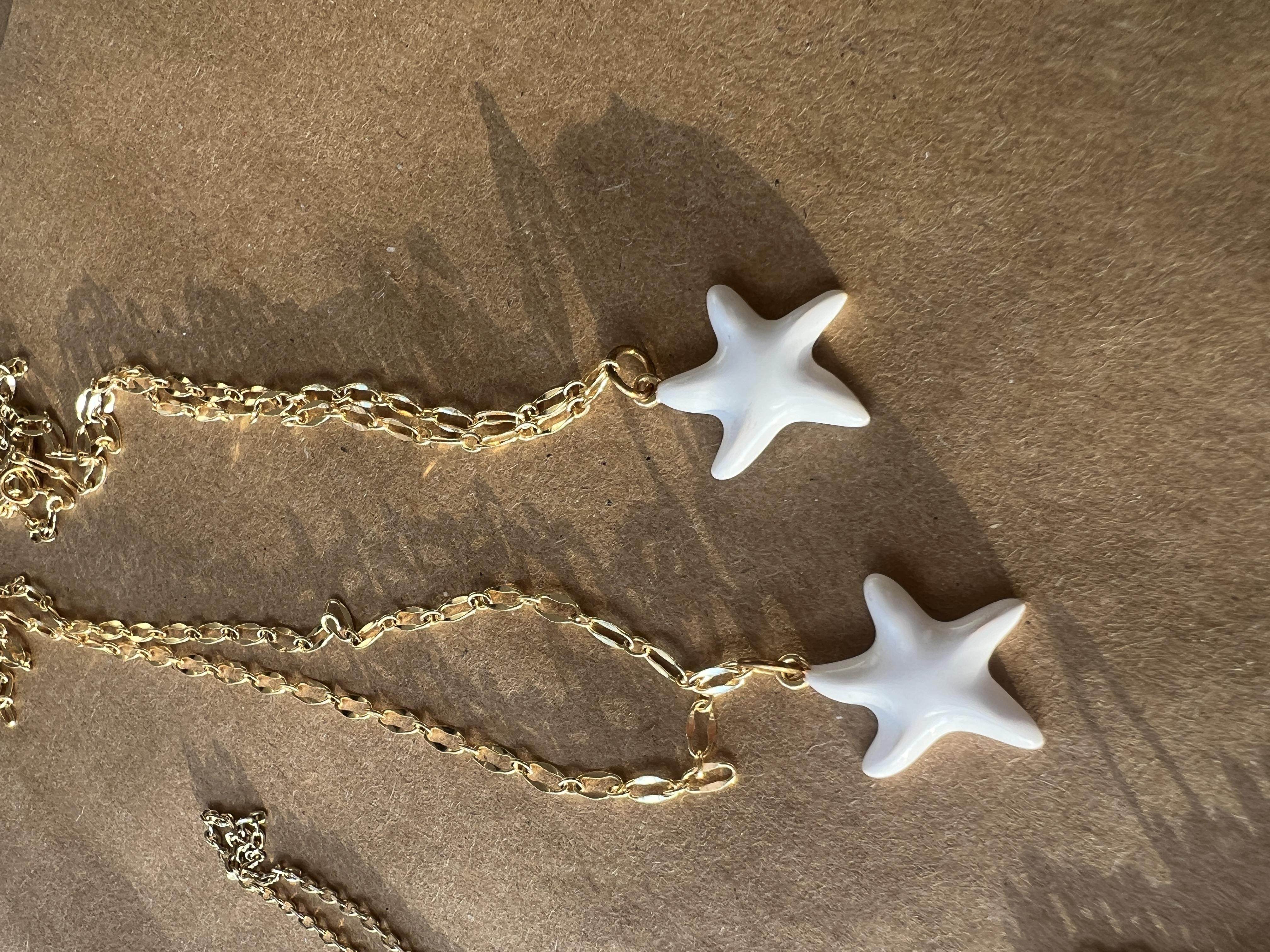 55 cm yıldız mineli kolye