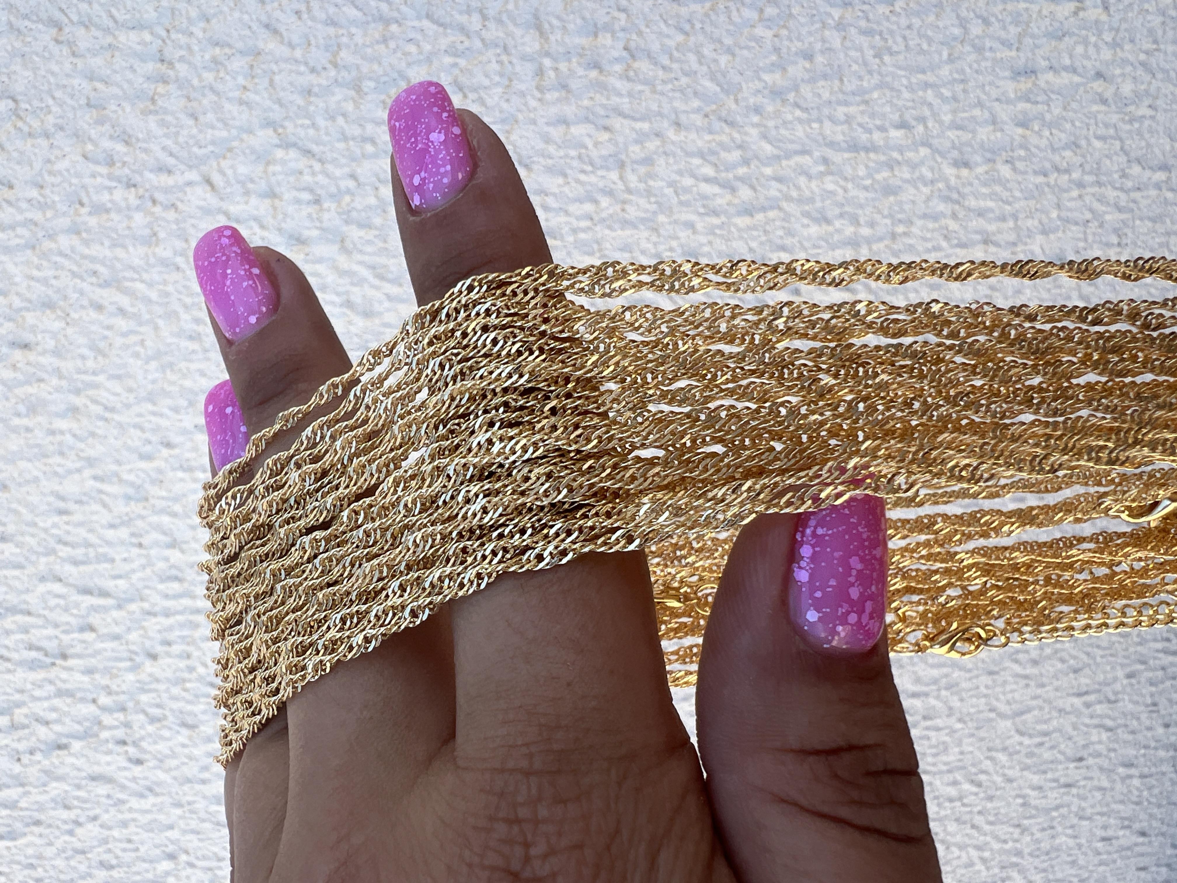 BEKLENEN KENDİNDEN DÖNER 45 cm ALTIN MODEL ZİNCİR