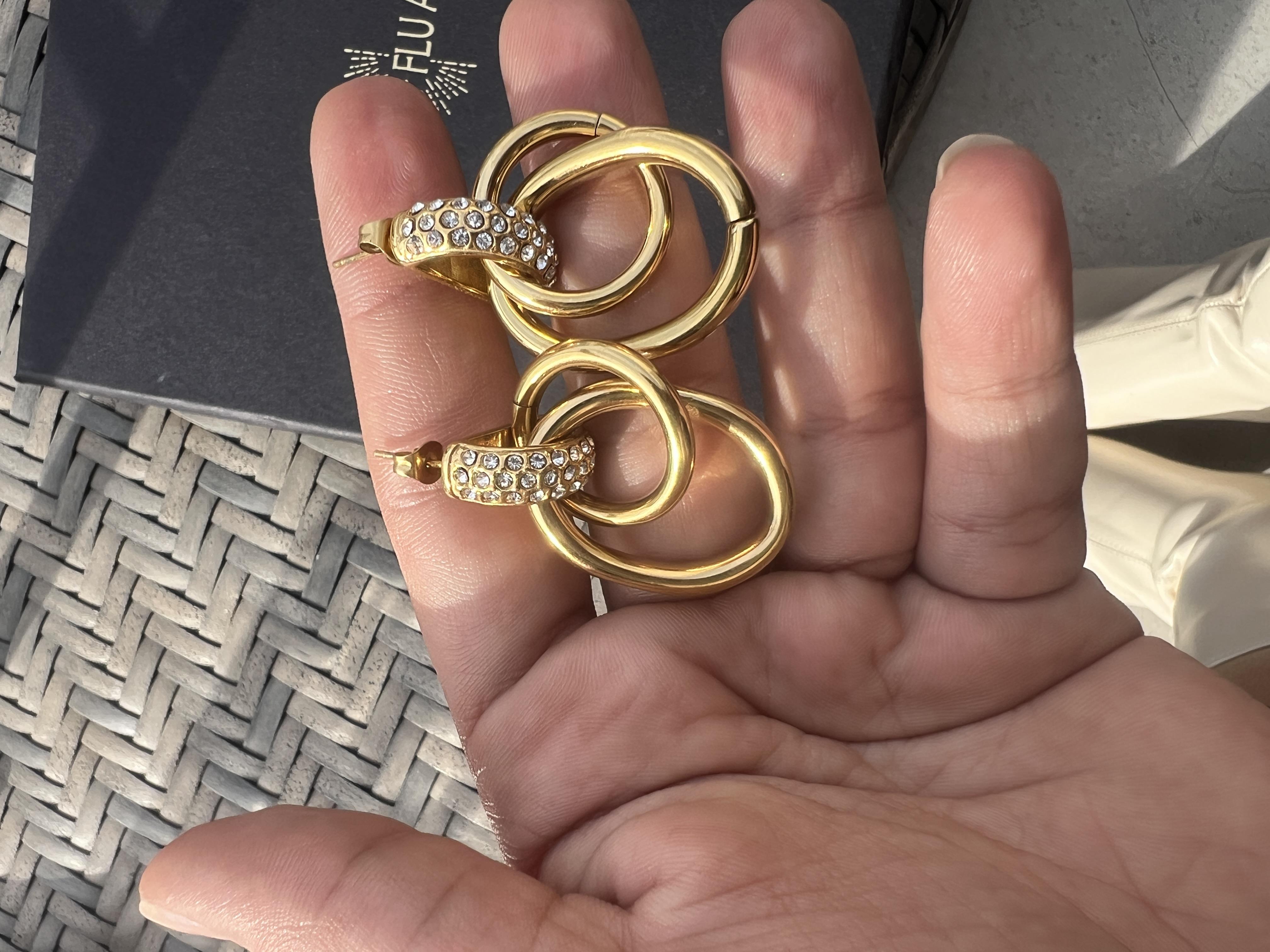 GEÇME ZİNCİR TAŞLI KÜPE