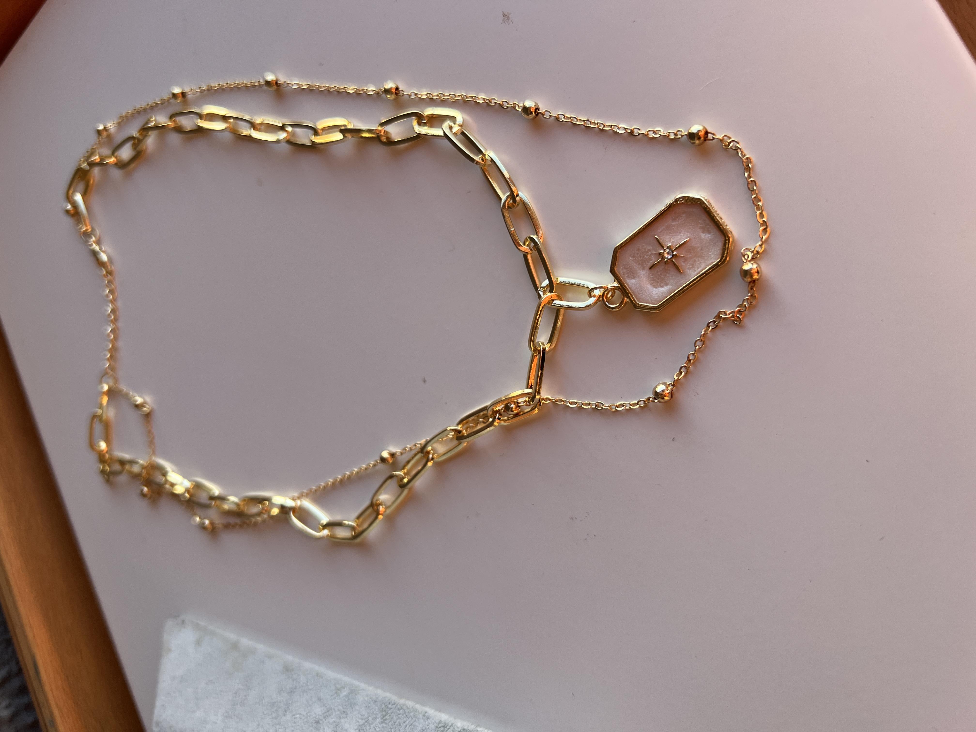 İKİLİ ÇAĞLA KOLYE 50 cm