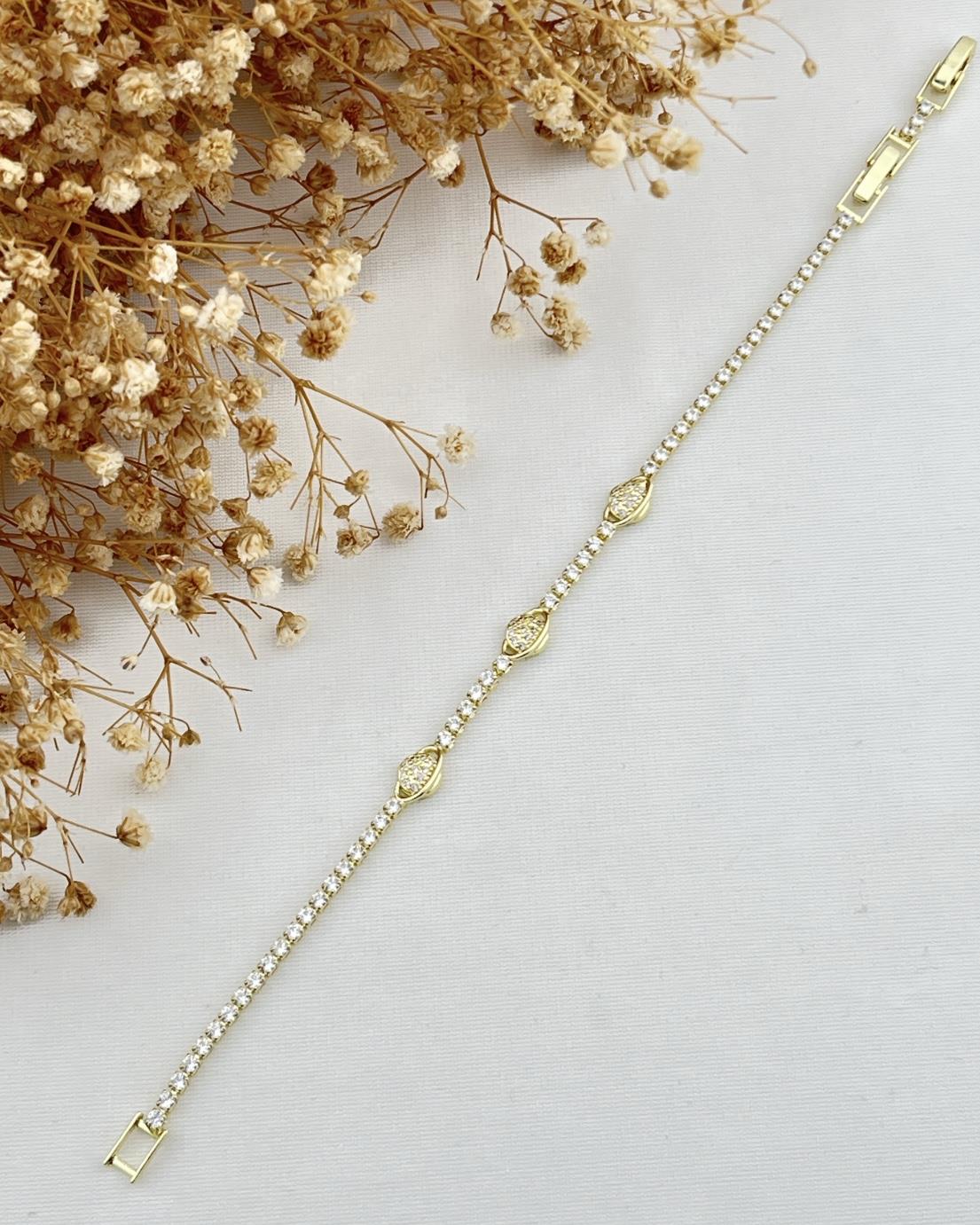 MİNİMAL VİP PIRLANTA GÖRÜNÜMLÜ BİLEKLİK