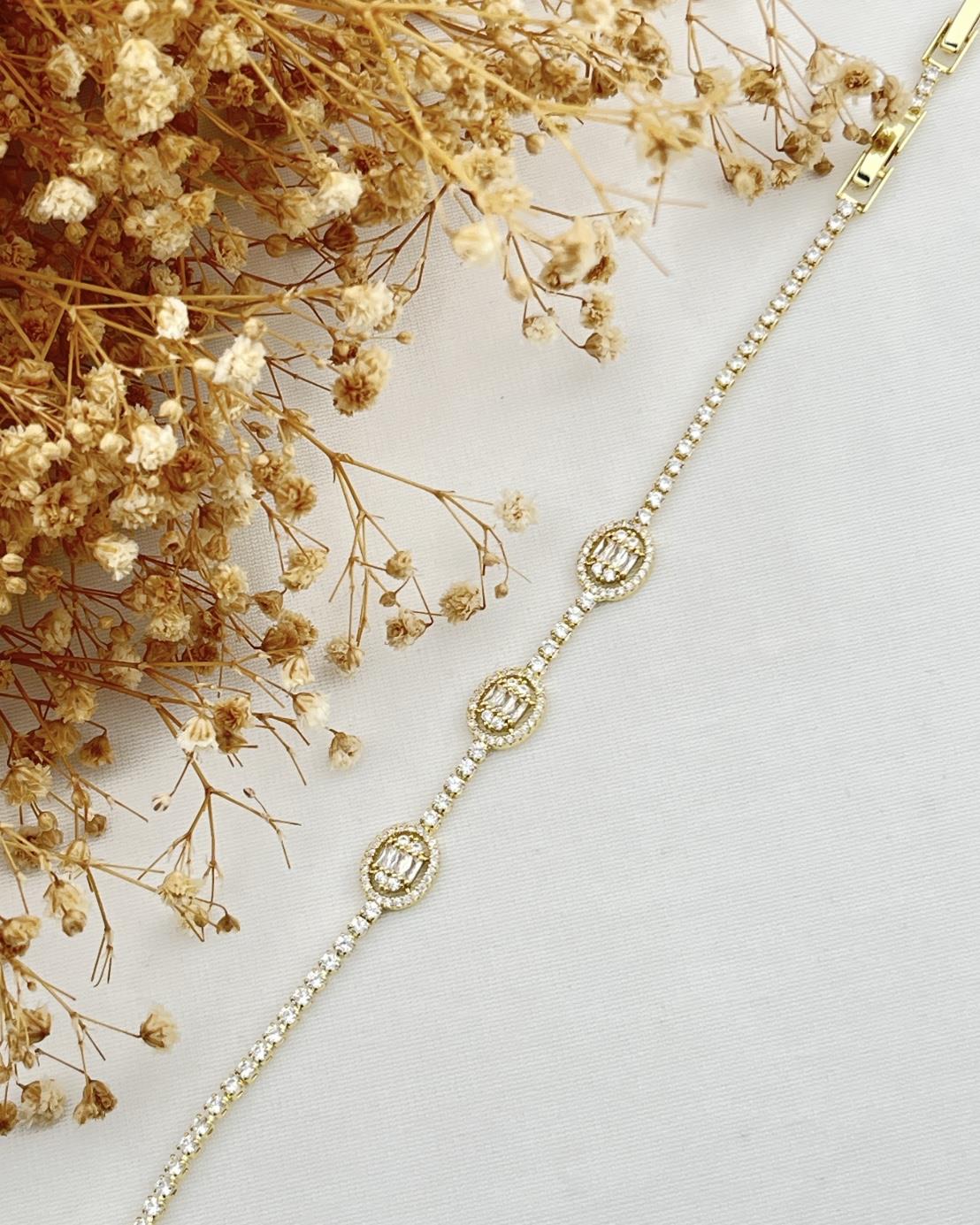 MİNİMAL VİP PIRLANTA GÖRÜNÜMLÜ BİLEKLİK