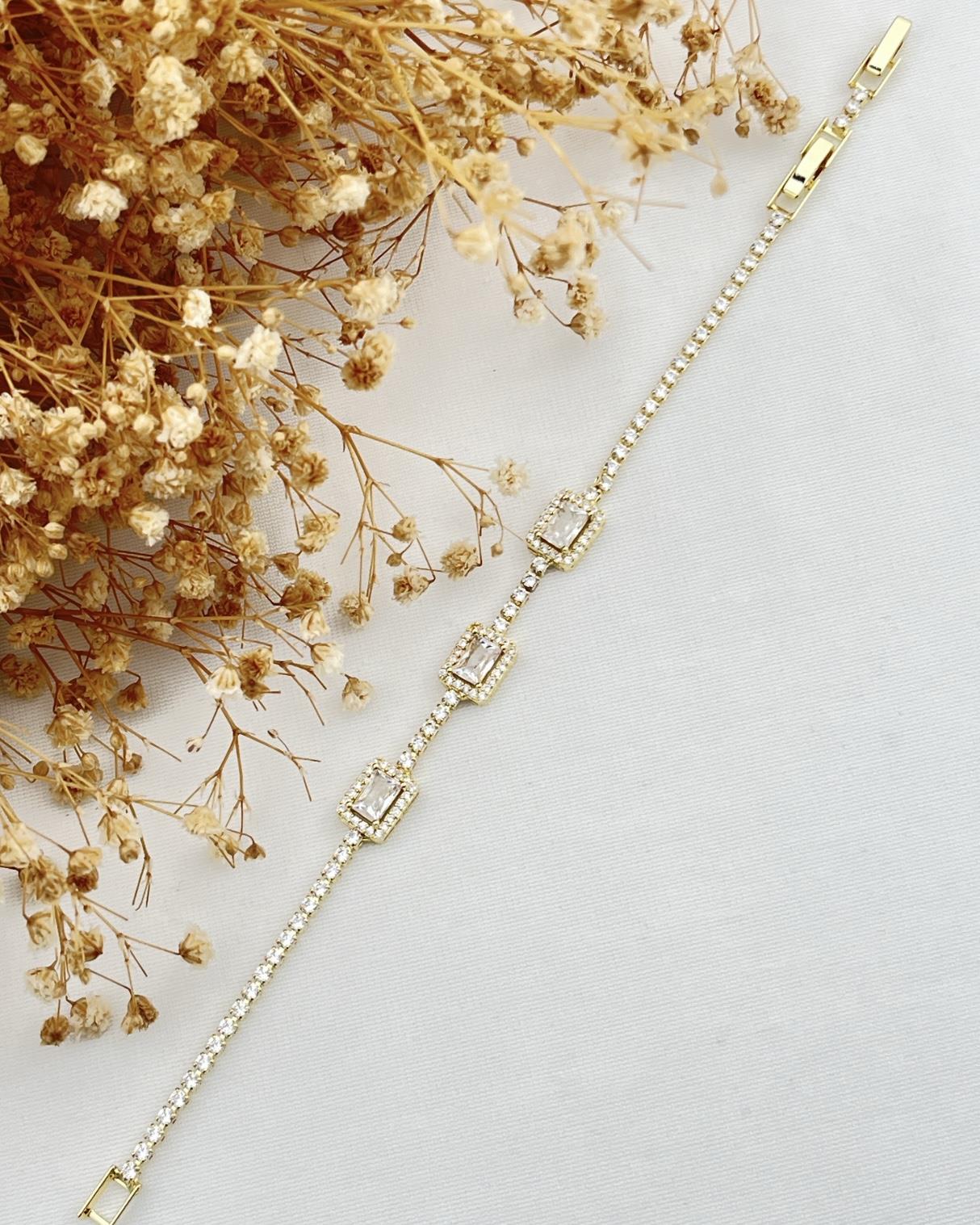 MİNİMAL VİP PIRLANTA GÖRÜNÜMLÜ BİLEKLİK