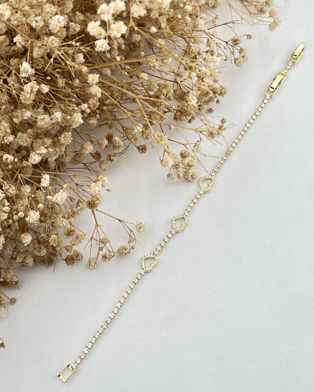 MİNİMAL VİP PIRLANTA GÖRÜNÜMLÜ BİLEKLİK