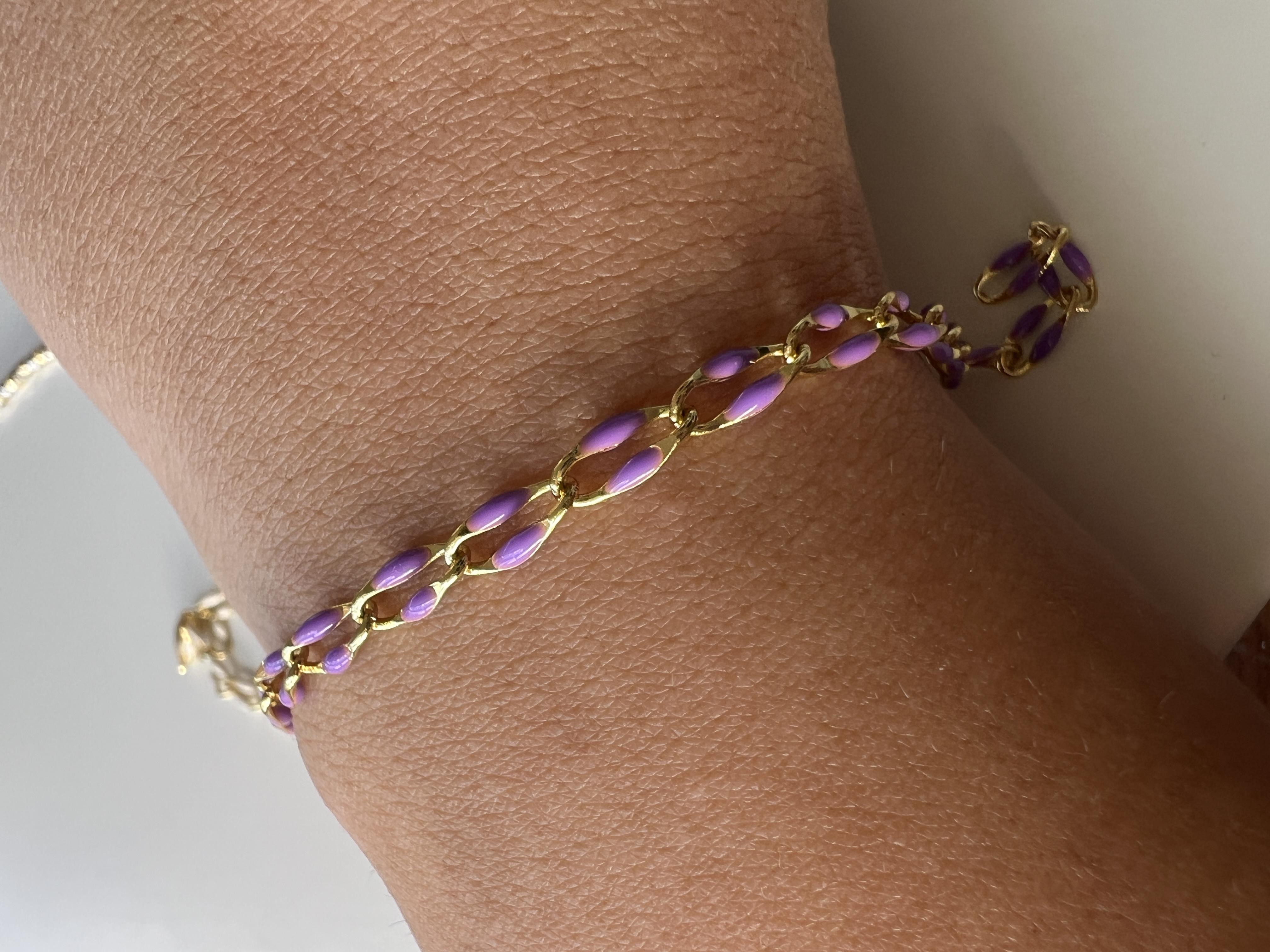 MOR MİNELİ BİLEKLİK