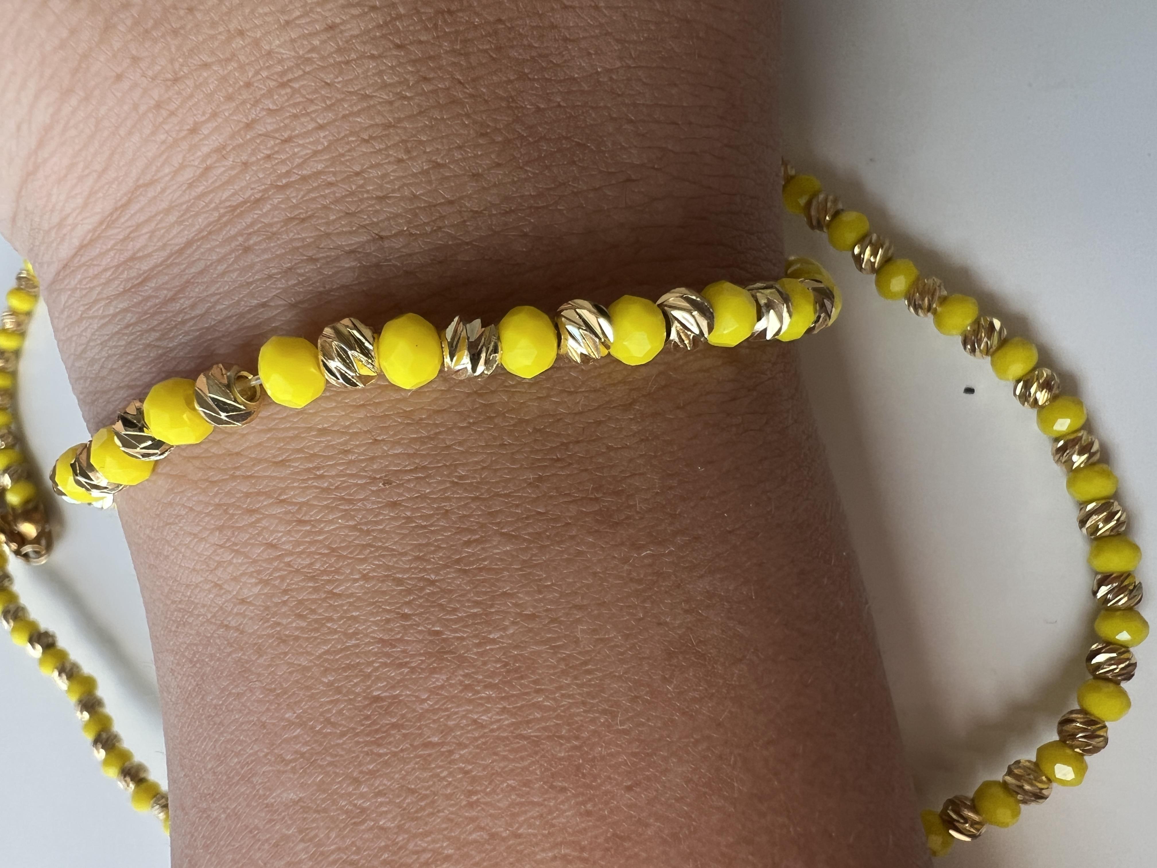 SARI GOLD RENK DORİKA BİLEKLİK