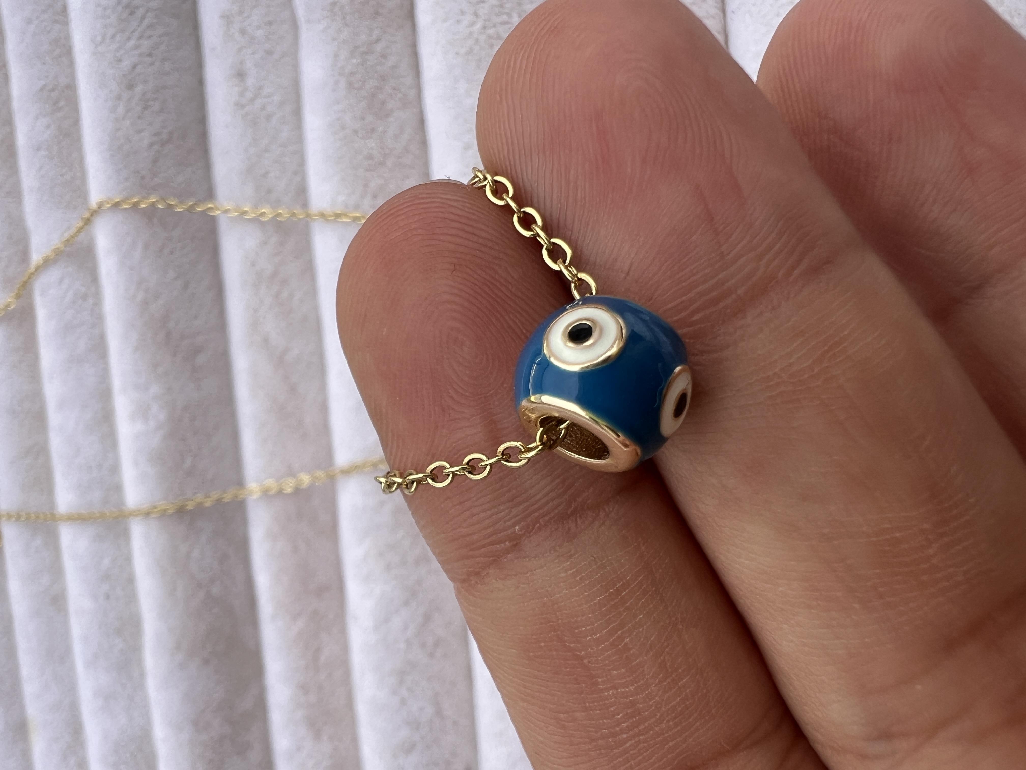 VIP UÇ NAZAR KOLYE 45 cm