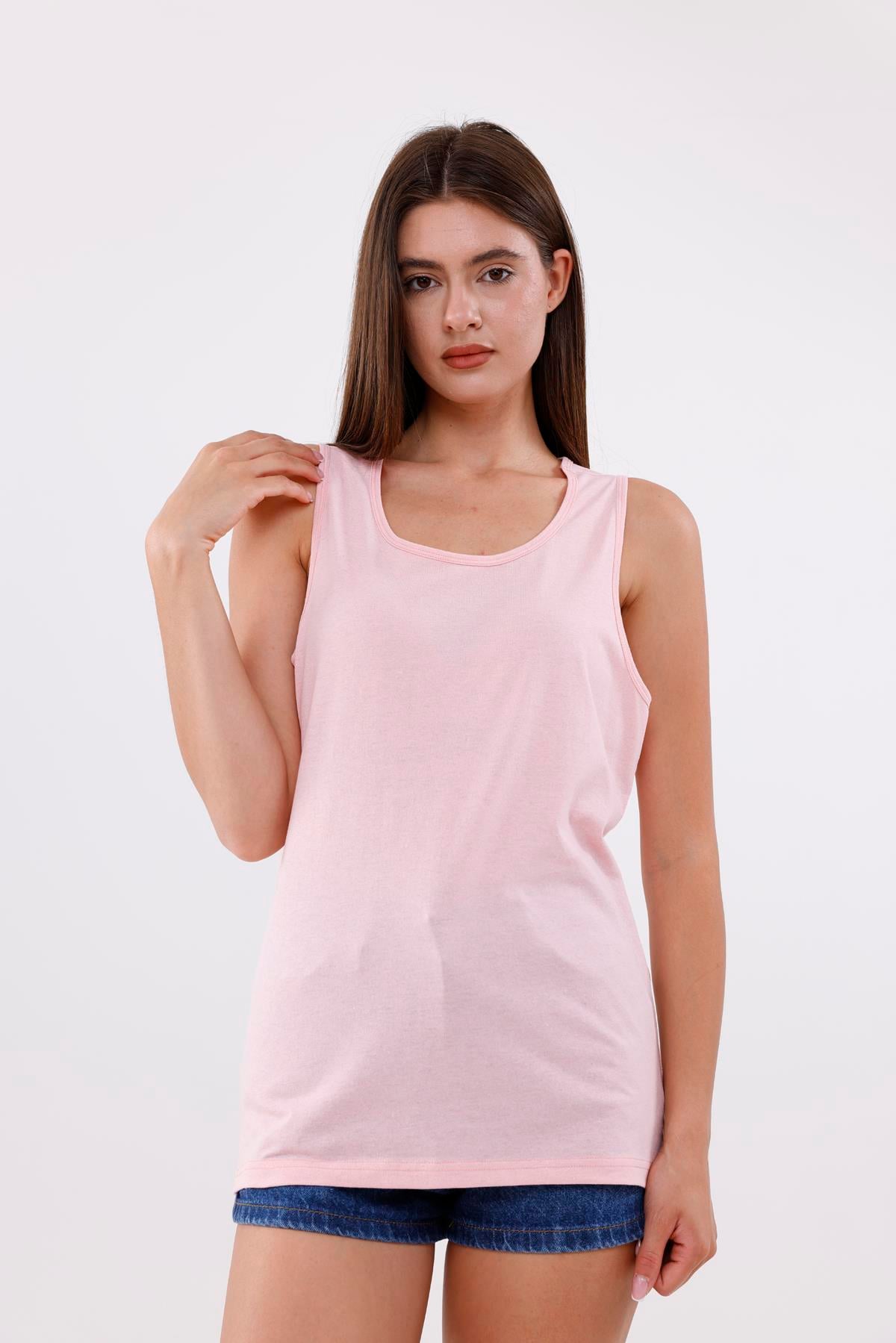 FİHA/3096-UNISEX SIFIR KOL ATLET - PEMBE