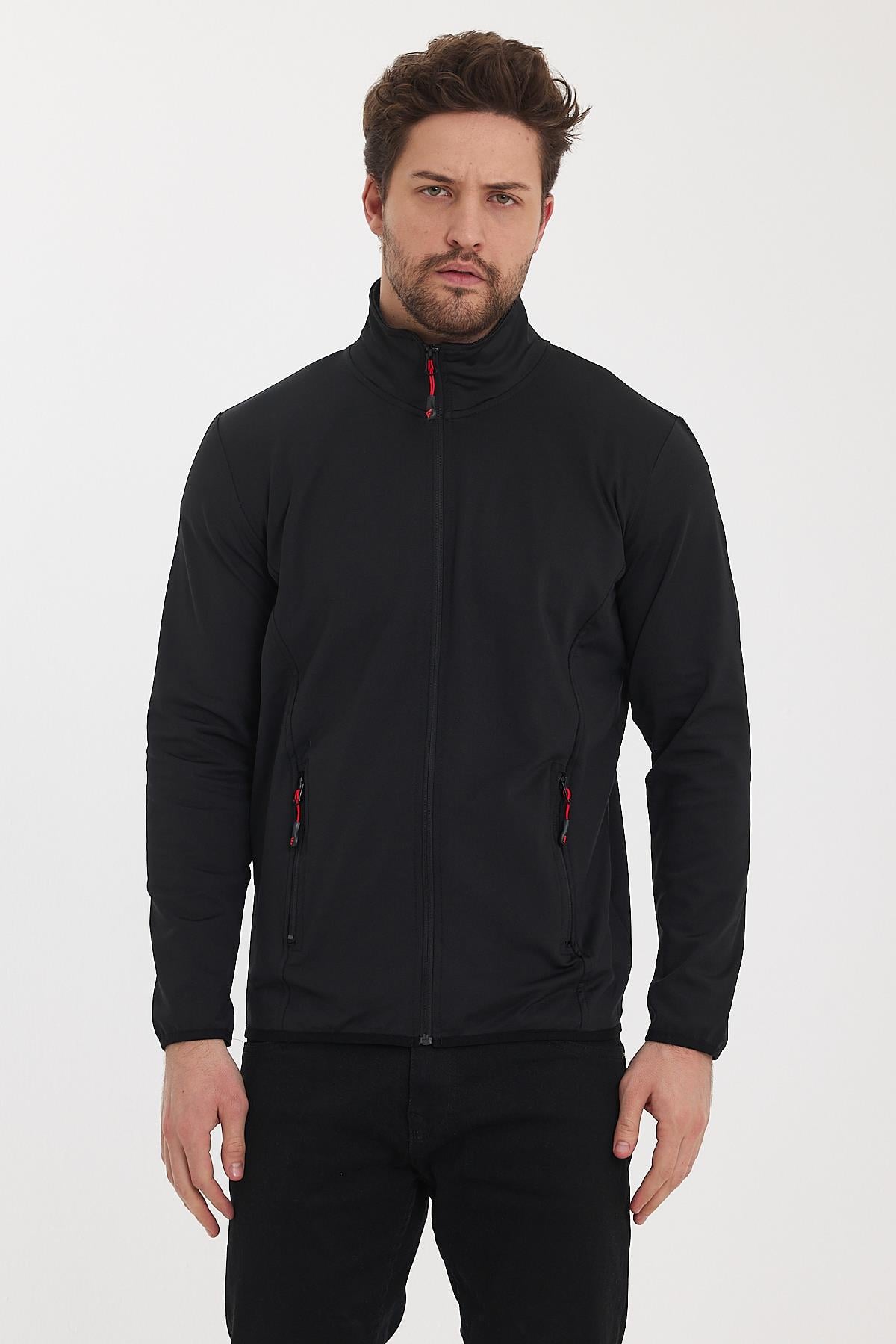 FİHA/9092-ERKEK DALGIÇ KUMAŞ SWEAT - SİYAH