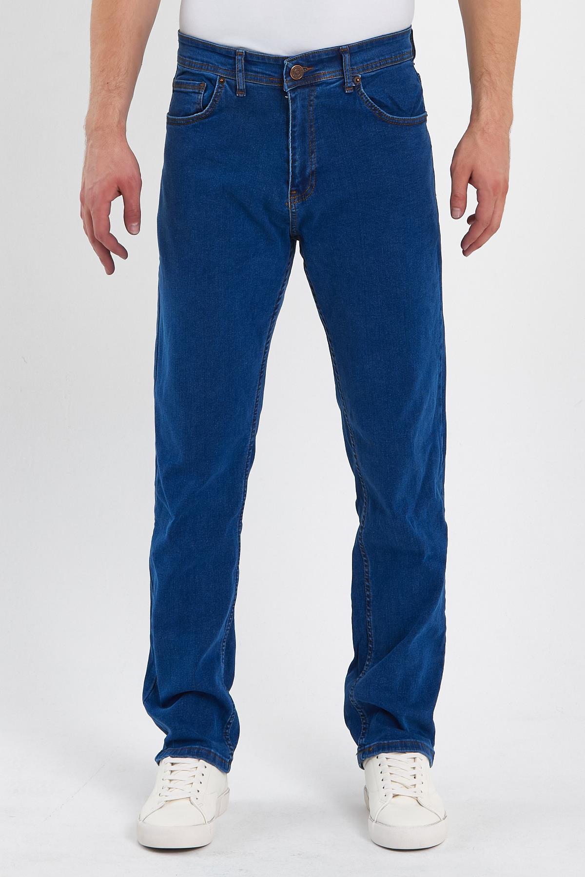 FİHA/BÜYÜK BABA-8069 ERKEK FERMUARLI KLASİK DÜZ JEANS