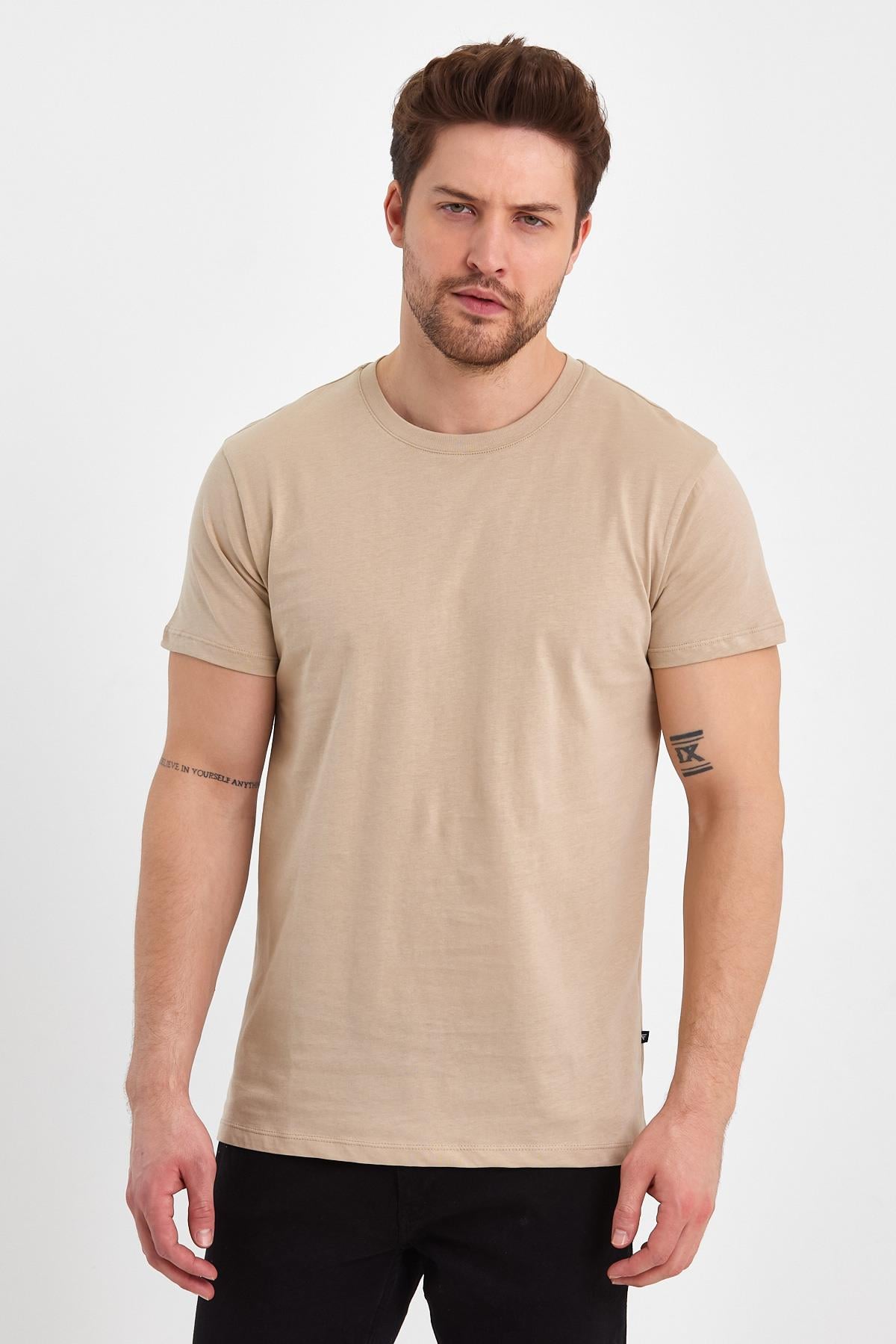 FİHA/GAP-7010 ERKEK KOMPAK SIFIR YAKA T-SHIRT - OXFOZO 