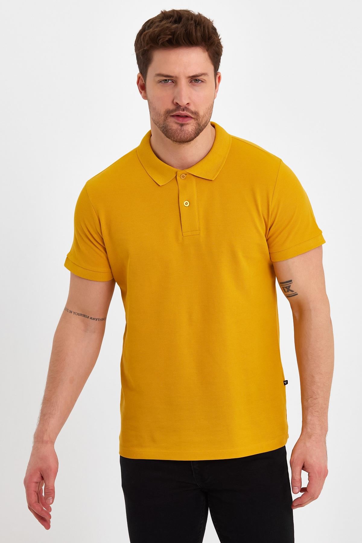 FİHA/GAREGEN-9031 ERKEK KOMPAK POLO YAKA - SUN FLOWER 