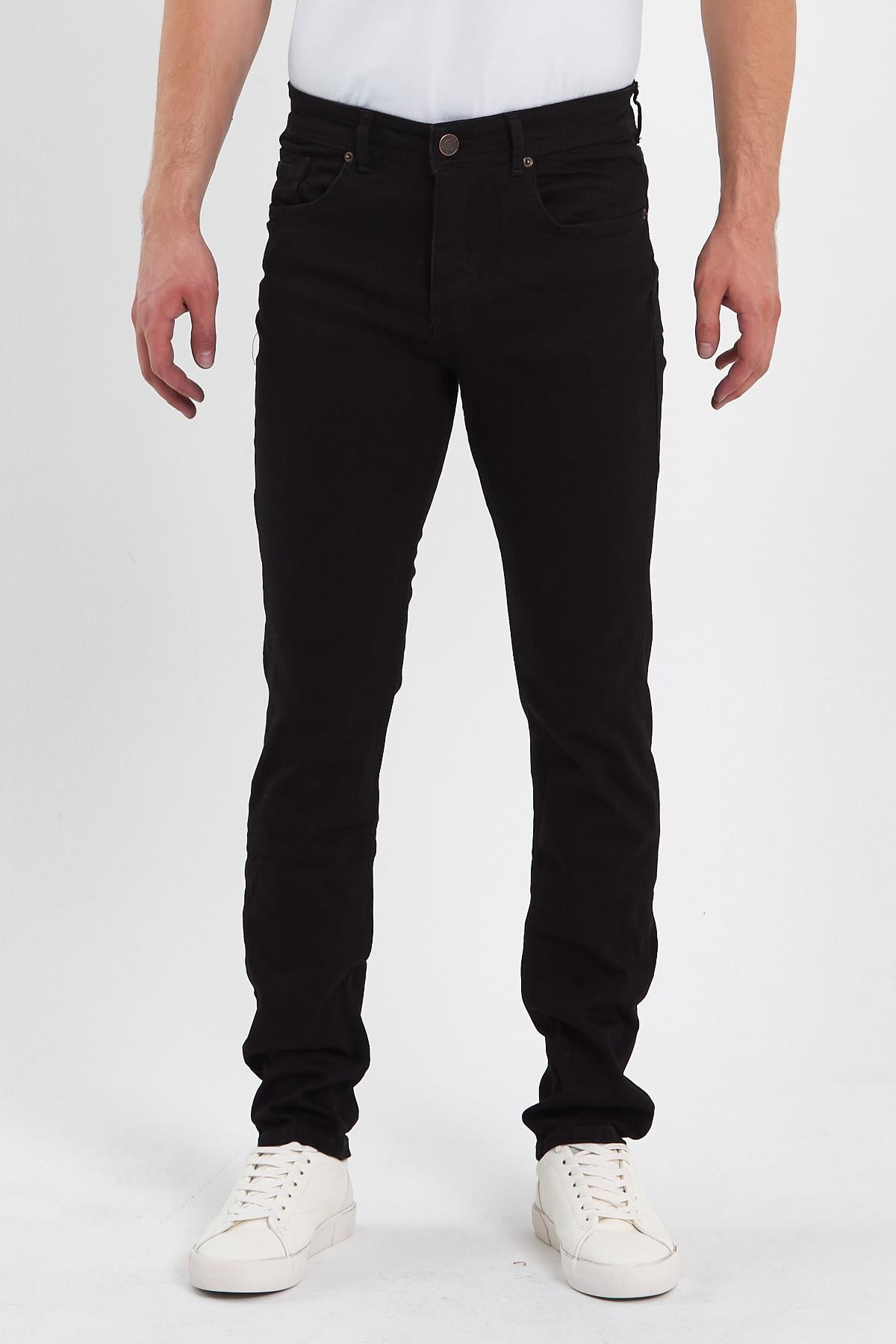 FİHA/MAŞRABA-8064 ERKEK FERMUARLI DÜZ SLİM FİT JEANS 