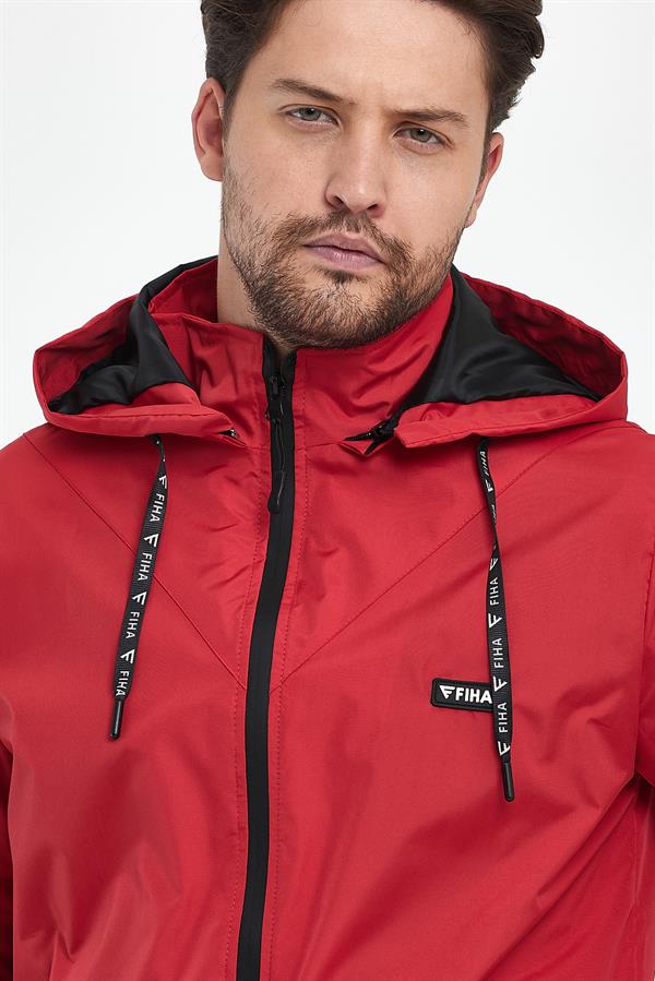 FİHA/9088-ERKEK YAĞMURLUK - KIRMIZI