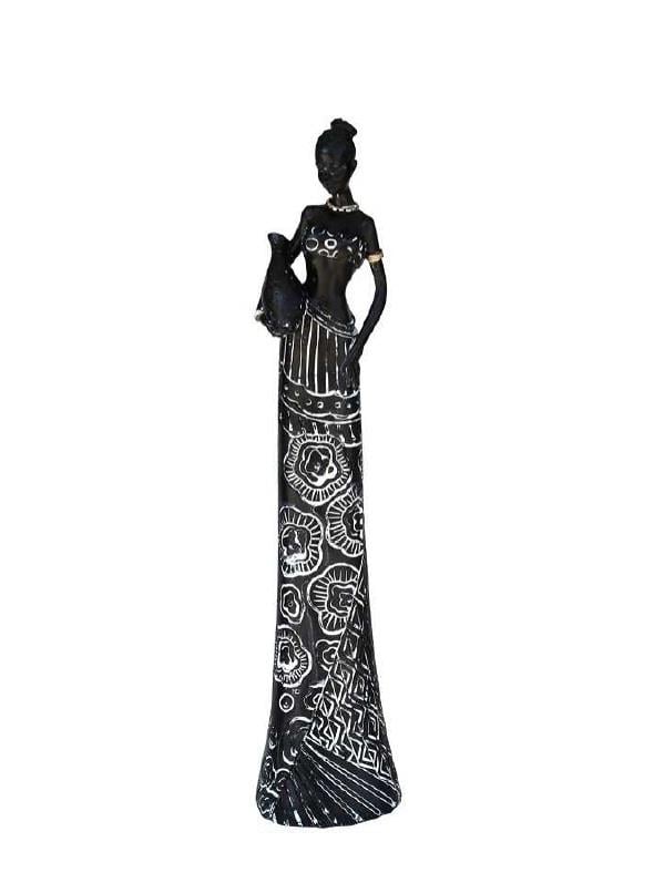 Afrikalı Siyah Kadın Biblo 11x50 cm