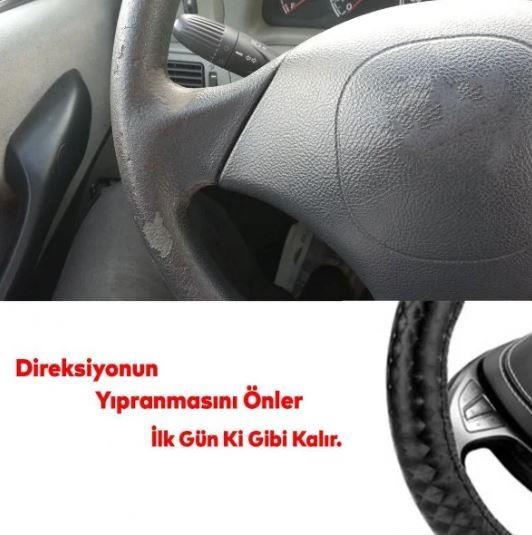 Automix Direksiyon Kılıfı Üç Boyutlu Siyah 3092
