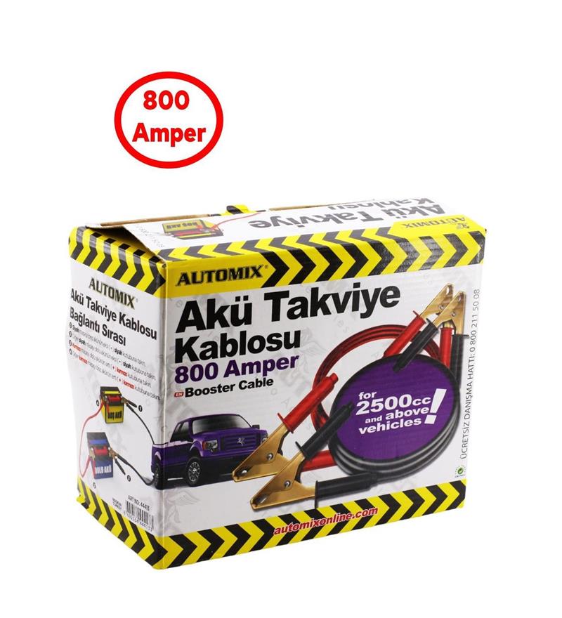 Automix Takviye Kablosu 800 AMP Kutulu