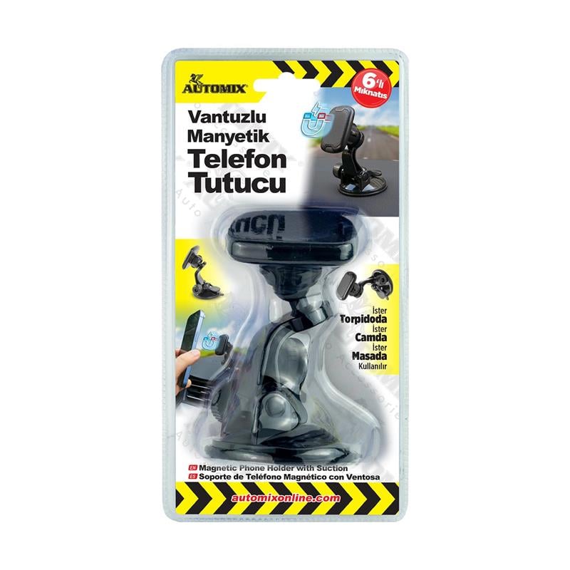 Automix Vantuzlu Manyetik Telefon Tutucu