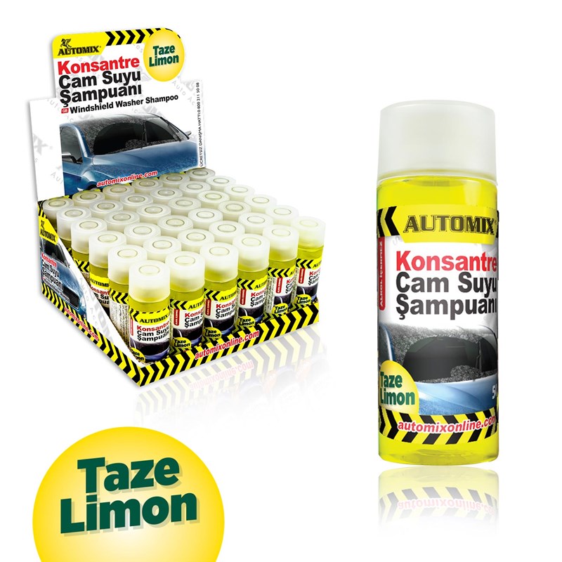 Automix100 Ml Cam Suyu Şampuani Taze Limon
