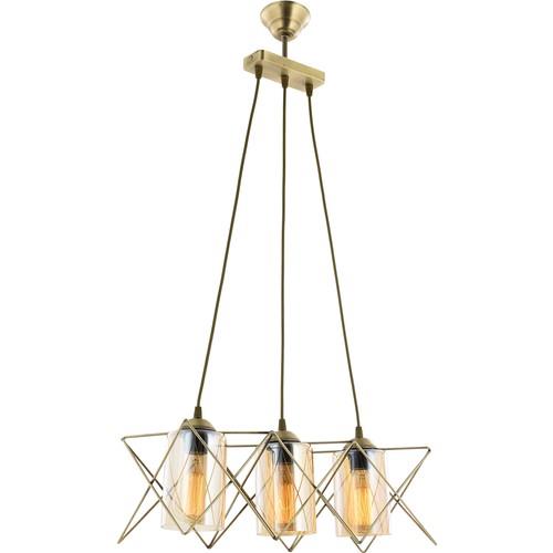 Star Yapı MarketBeliz 3 lü Eskitme Camlı Avize