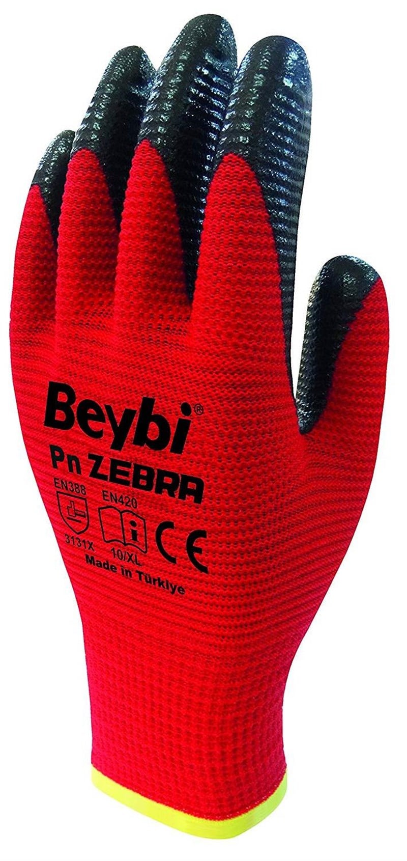 BEYBİBeybi Eldiven Pn Zebra Siyah-Kırmızı-Mavi