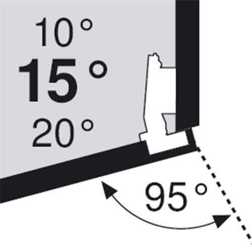 Blum Clip +15 Derece