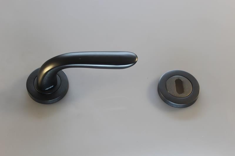 DoğanlarBora Oda Antrasit Rozetli Kapı Kolu