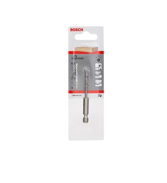 BOSCHBosch Ahşap Matkap Ucu Altıgen Saft 3X33X74