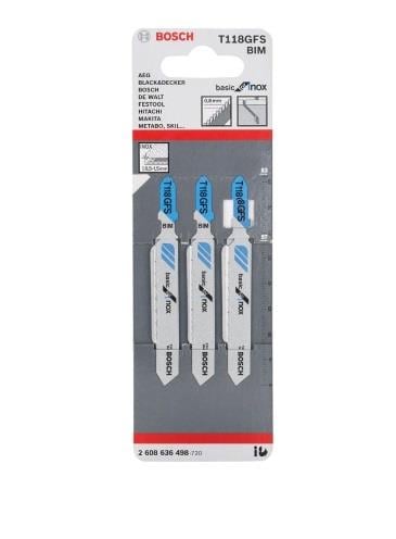 BOSCHBosch Dekupaj Testere T118 Gfs İnox 3 lü