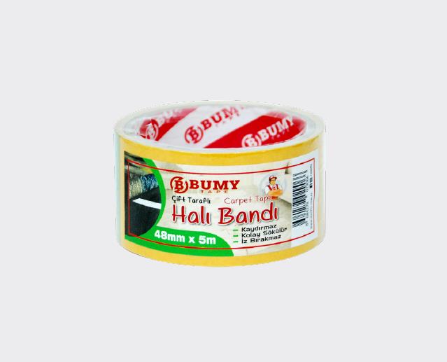 DiğerBumy Çift Taraflı Halı Bandı 48mm*5 mt Beyaz