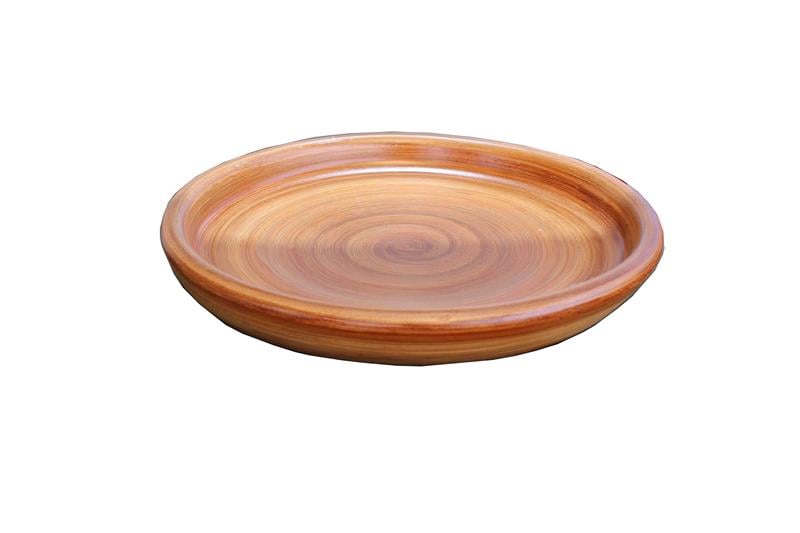 DiğerBüyük Toprak Tabak Boyalı 31 cm