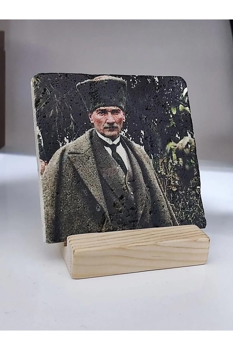 Doğal Taş Masa Dekoru Atatürk1