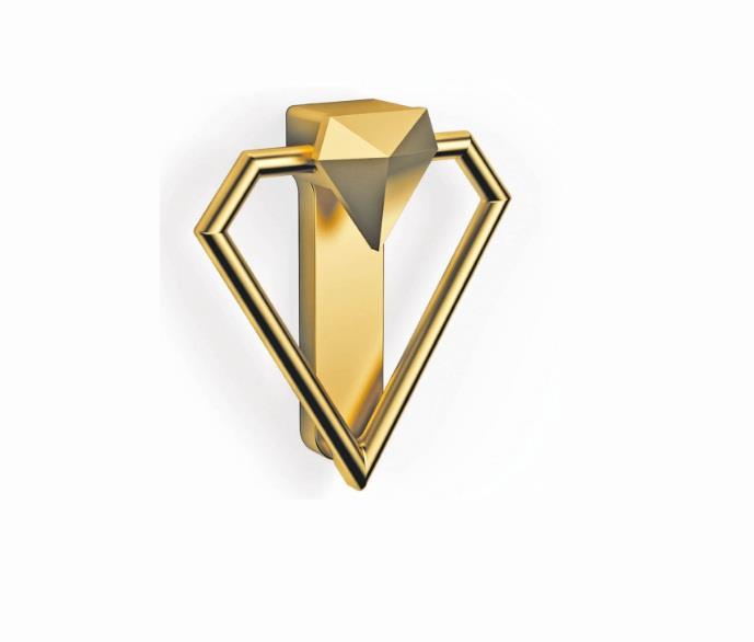 Düğme Diamond Mat Altın