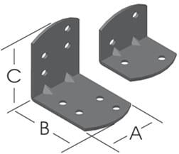Ermo 30*25*25 Yuvarlak Başlı Köşebent 90