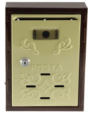 Ermo Motifli Posta Kutusu Siyah