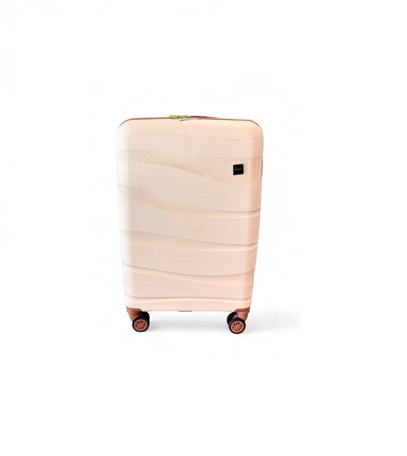 G-Max Valiz Lüks Krem Orta Boy