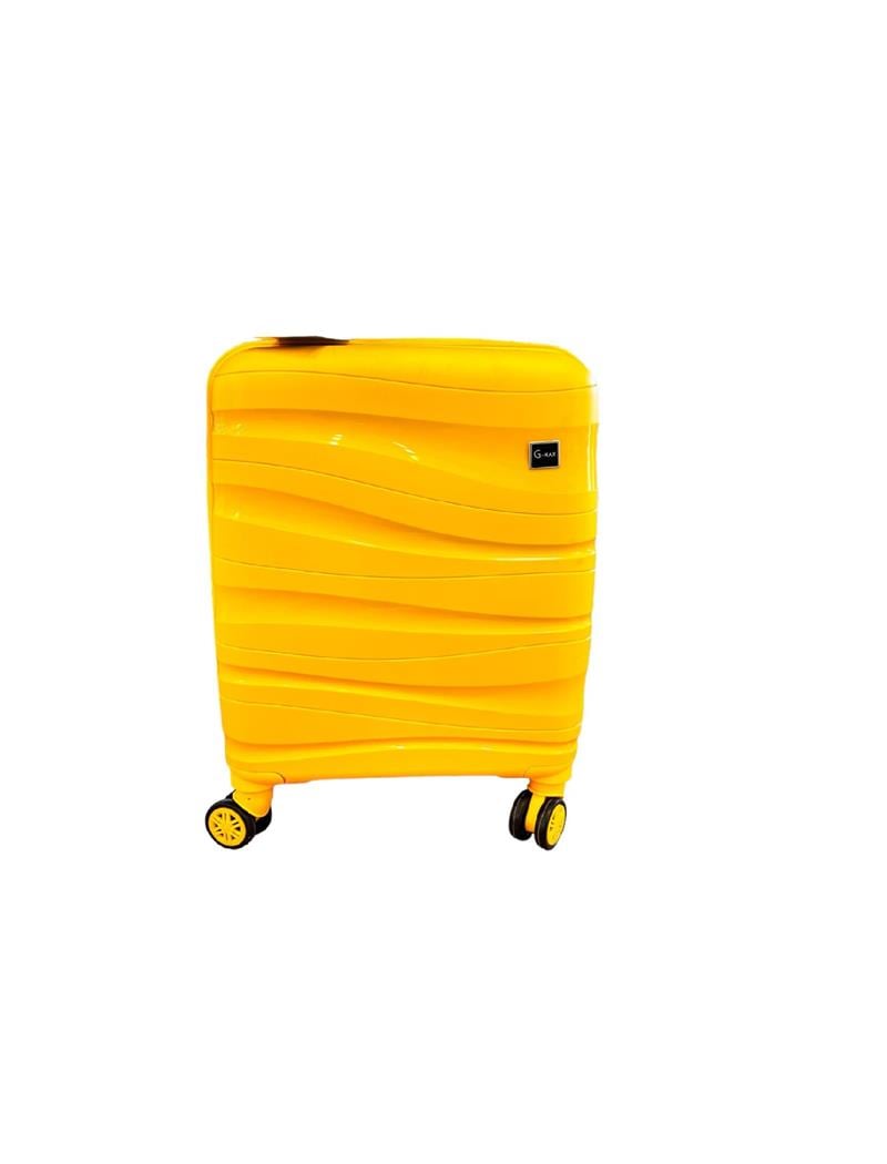 G-Max Valiz Lüks Sarı Küçük Boy